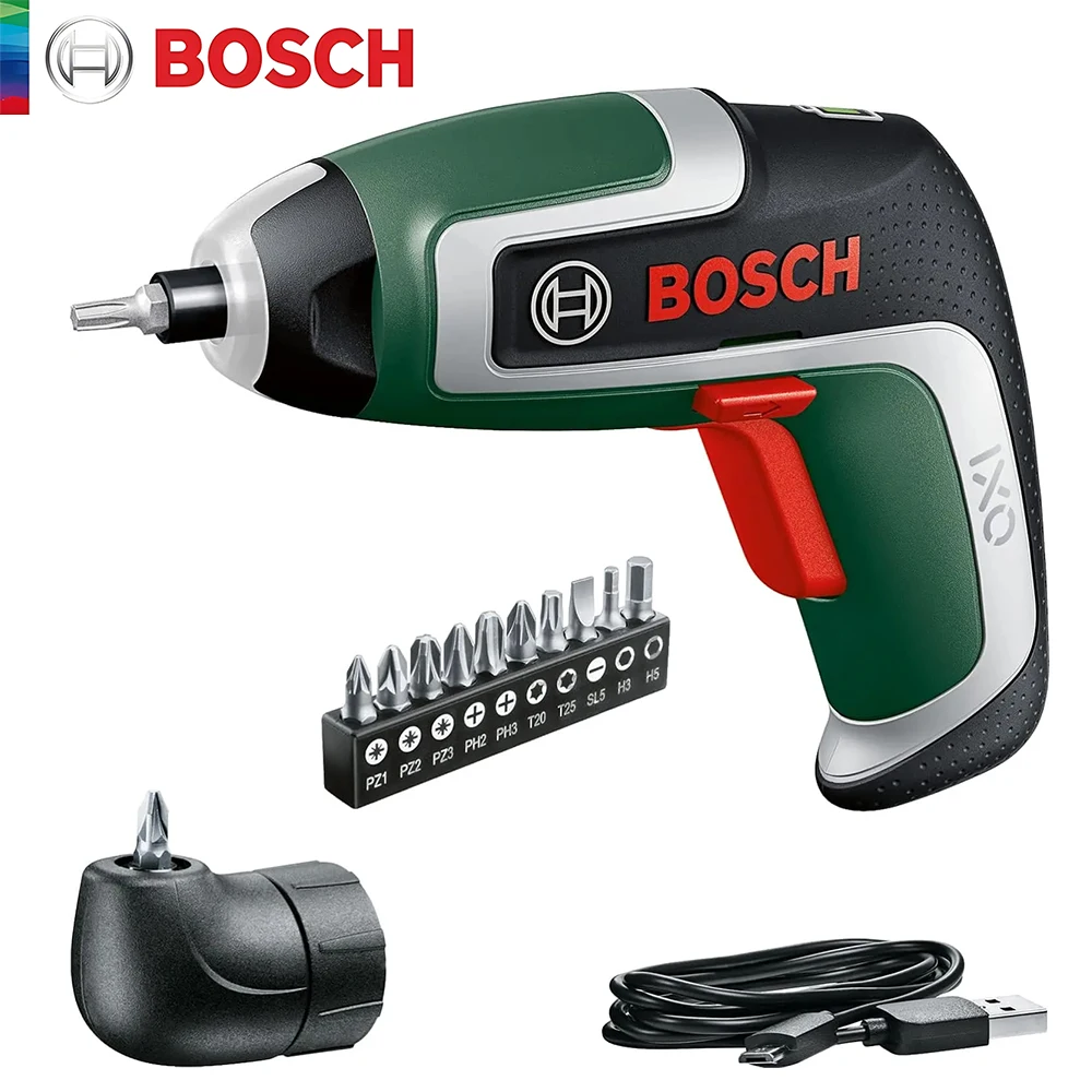 Bosch-Mini perceuse électrique sans fil aste par USB, tournevis multifonction, outil électrique portable, 3.6V, Ixo 7/6