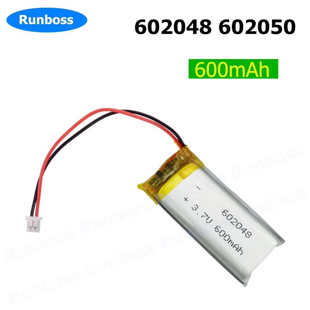 602048 3.7V 600mAh 1.25mm Lithium Battery for communication products OCT Intelligent lock electronic remote control massager