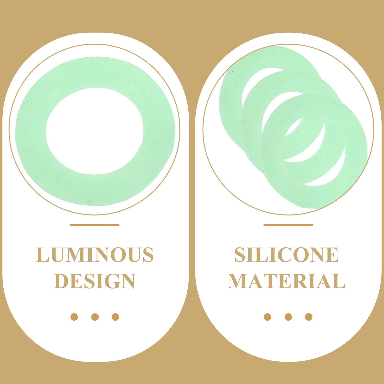 

50Pcs Silicone Night Ring Tent Peg Fluorescent Tent Stake Accessories Camping Outdoor Safety Reminder Night Silicone Ring