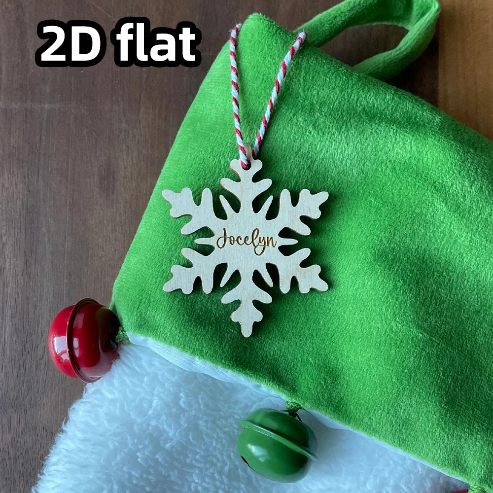 علامات ندفة الثلج لعيد الميلاد الشخصية |   الحلي عطلة صغيرة |   لوحات اسم تخزين مخصصة للديكور الاحتفالي