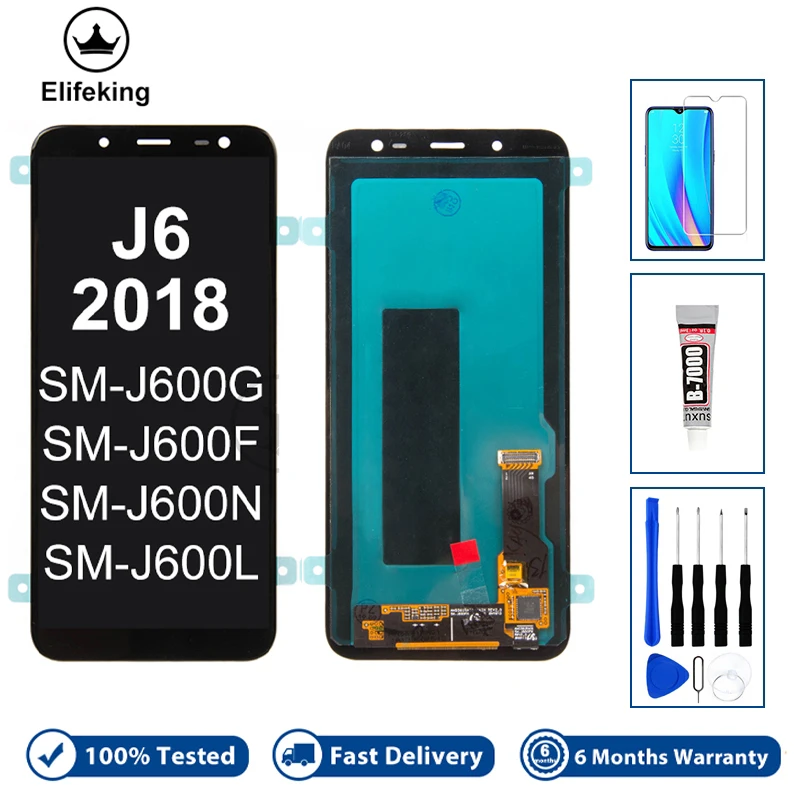 Для Samsung Galaxy J6 2018 J600F SM-J600G SM-J600FN SM-J600GF SM-J600GT ЖК-дисплей с цифровым преобразователем сенсорного экрана в сборе Для Samsung Galaxy J6 2018 J600F SM-J600G SM-J600FN SM-J600GF SM-J600GT ЖК-дисплей с цифровым преобразователем сенсорного экрана в сборе