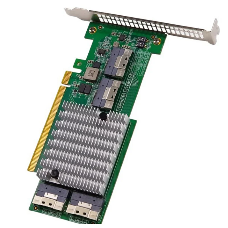 

Карта расширения Pcie 3.0 X16 Карта расширения M.2 NVME SSD PLX8749 без разделения для видеокарты M.2 Nvme SSD U.2 Расширение