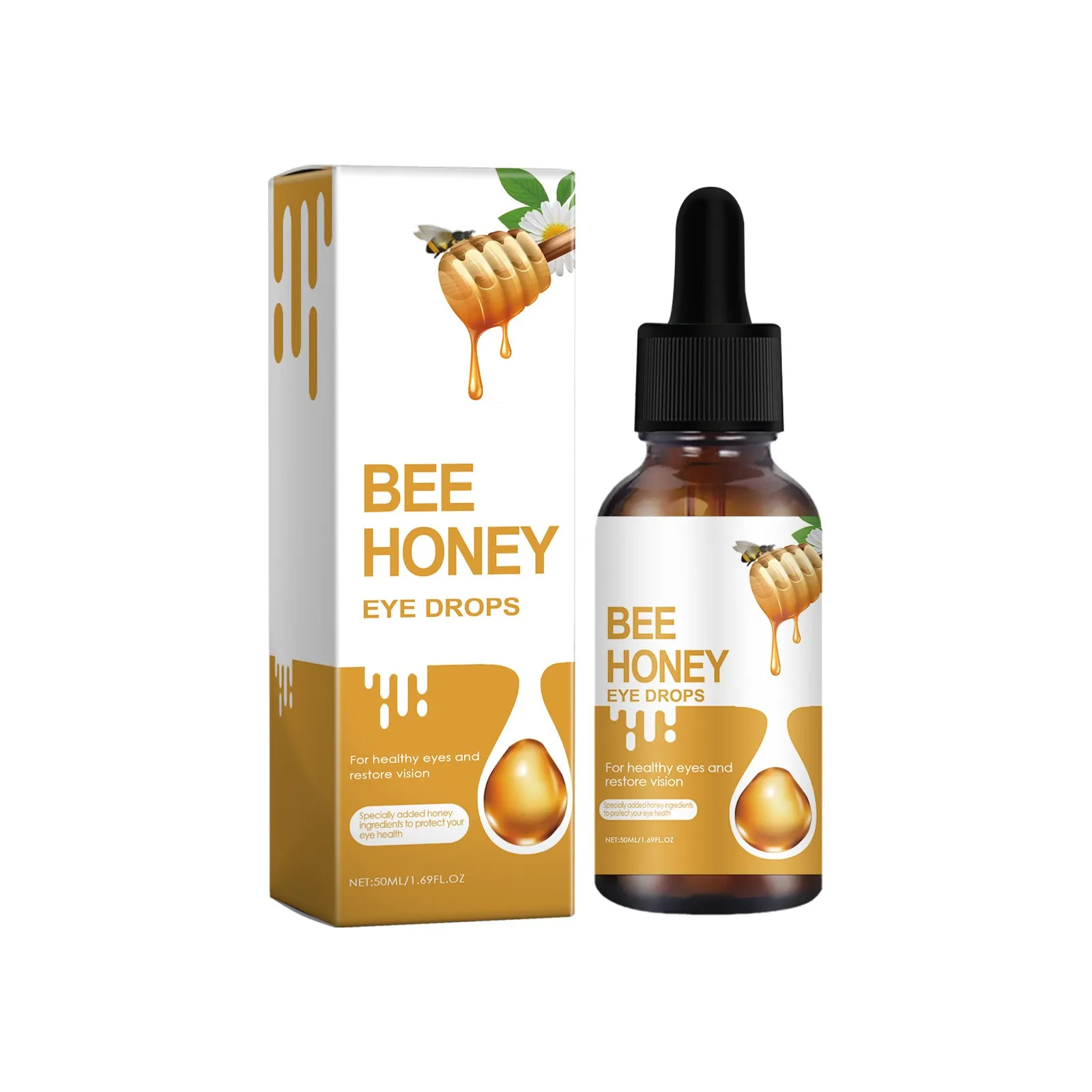 Honey For Eye, Honey Eye Drops, Bee Honey For Eye, Stingless Bee Honey Eye Drops（50ml）