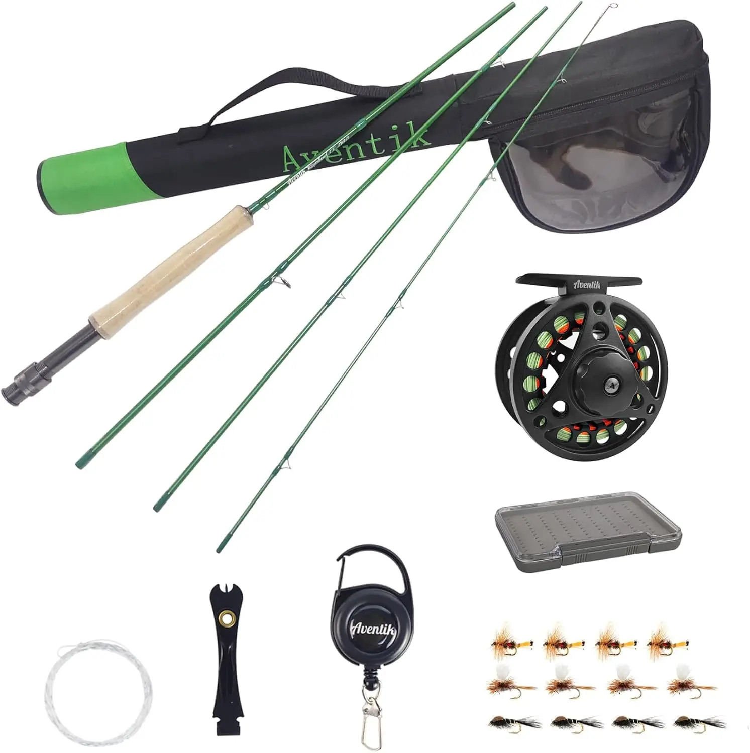 

Fly Fishing Rod IM8 Graphite 4-Piece 7'3" 2/3wt Medium Fast Action Lightweight Rod with Reel Combo
