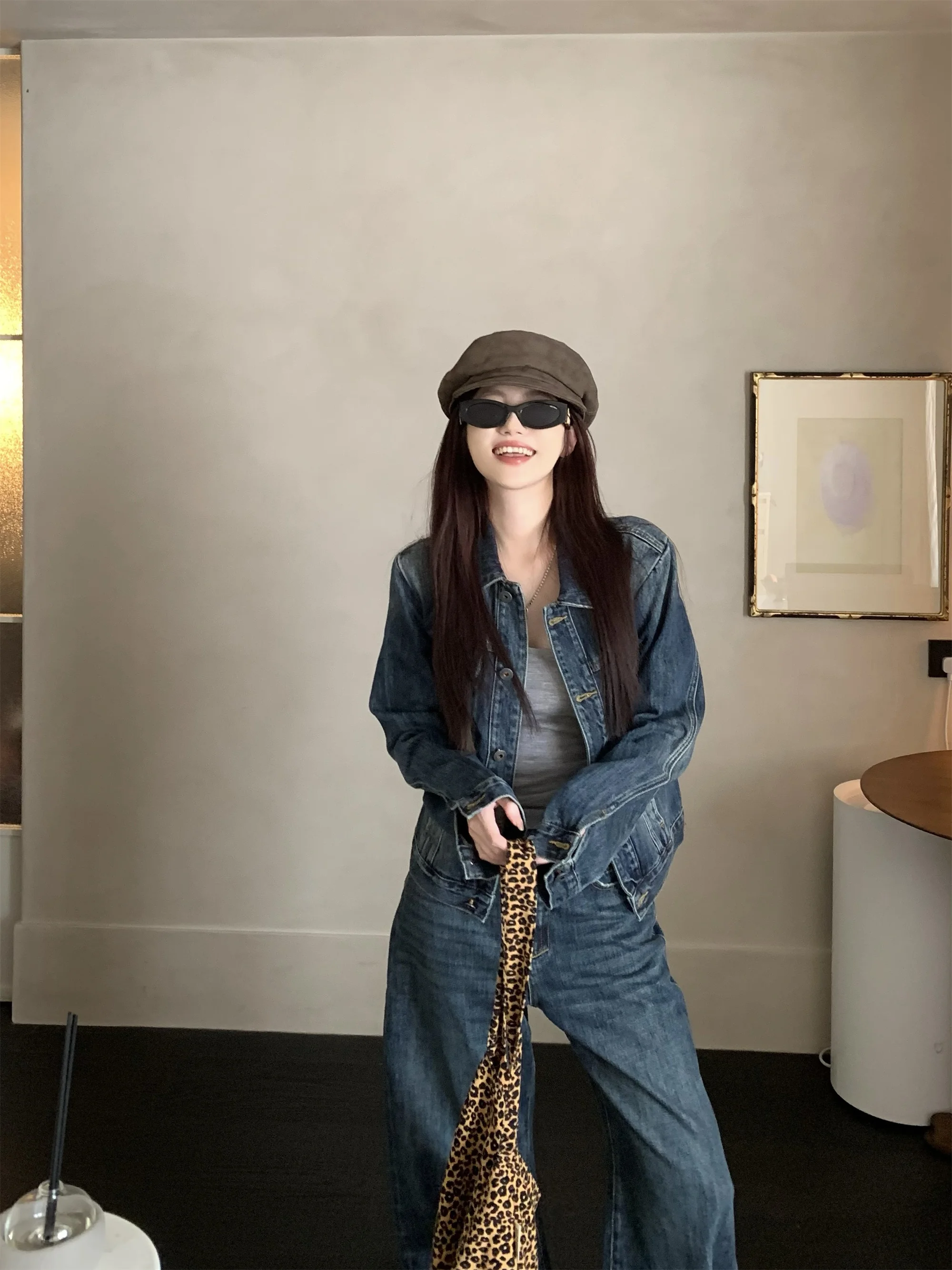 เสื้อโค้ทเดนิมลายดอกไม้สีชมพูส - Sherpa Coat Women บทวิจารณ์และราคา