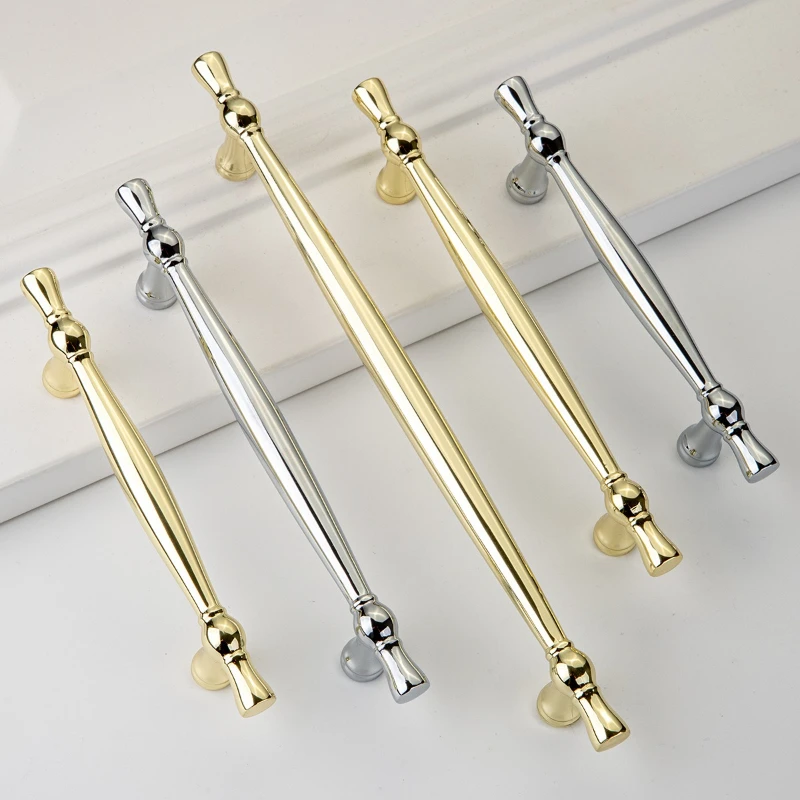 French Zinc Alloy Wardrobe Door Handle Modern and Simple Drawer,shoe Cabinet Handl American Style Cabinet Solid Furniture Handle