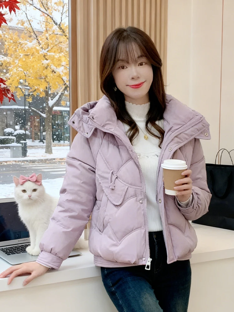 Jaet de algodón con relleno para mujer, invierno, nuevo Sle Commuter, coreano, holgado, con cremallera, empalme, fibra de poliéster, largo, Sve