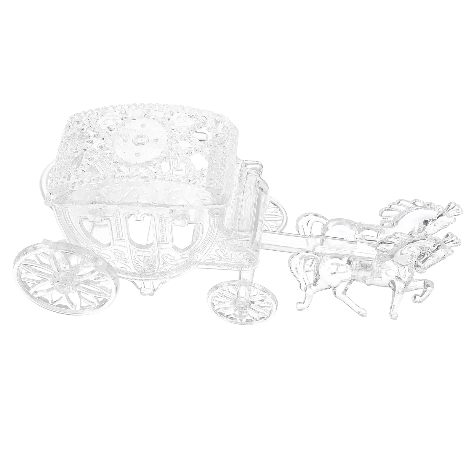 

Sturdy Carriage Shaped Candy Container Wedding Party Favor Box Jewelry Storage Snacks Gift Box For Home Bar Use