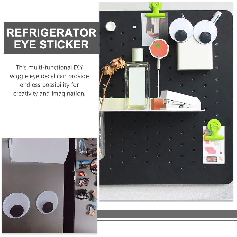 DIY Eye Decal Materials Adhesive Eyes Refrigerator Sticker Decor Self Wiggle Giant Self-adhesive for Craft Googly Stickers