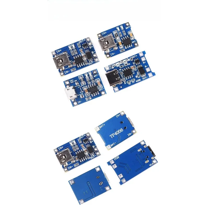 TP4056 18650 Lithium Battery Charging Board 3.7V 3.6V 4.2V 1A Charging Module with Overcharge and Over Discharge Protection