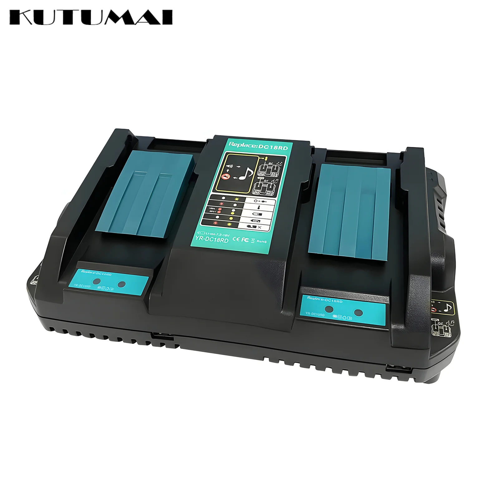 

Dual Ports Power Tool Battery Charger for Makita 14.4V-18V Lithium Battery BL1830 BL1415 BL1850 Power Tool Battery Charger