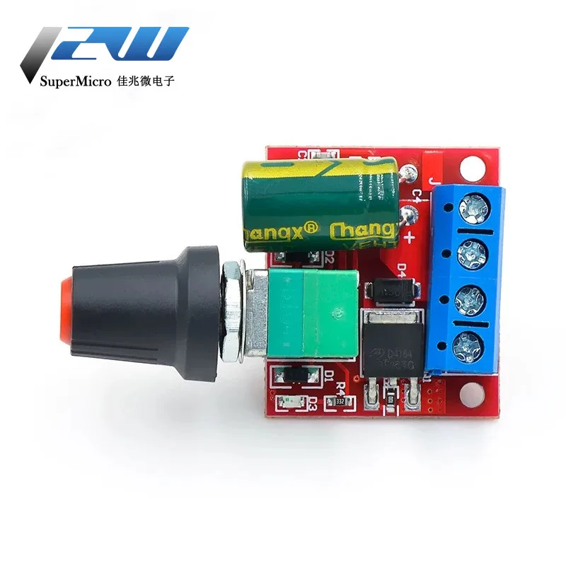 Mini 5A 90W PWM 12V DC Motor Speed Controller Module DC-DC 4.5V-35V Adjustable Speed Regulator Control Governor Switch 24V