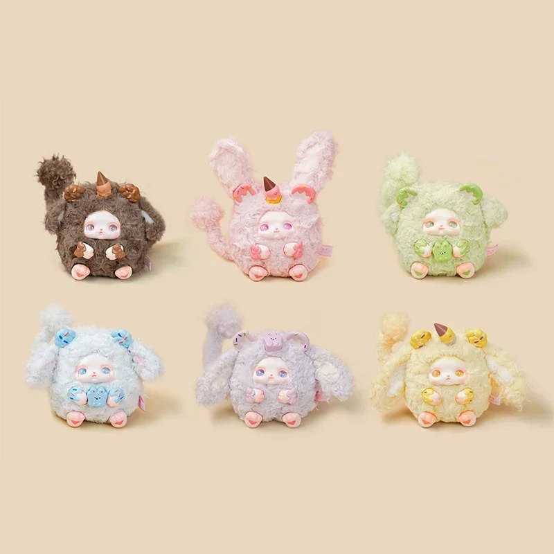 Cqtoys-Boîte Mystère en Peluche Série Loloan Dessert, Anime, Figurine Originale en PVC, Modèle de Collection, Ornements de Bureau, Jouets Beurre