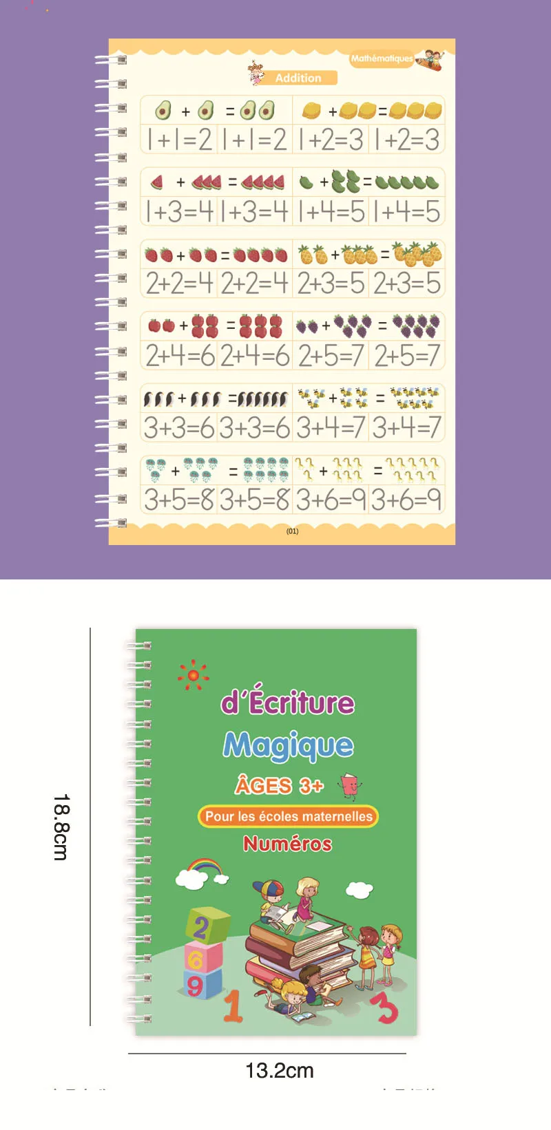 4 stücke Französisch Magie Praxis Copybook Stift Vorschulkinder Kalligraphie Notebook Kinder Wiederverwendbare Francais Schreiben Buch Alter 3-8 – Detail 7