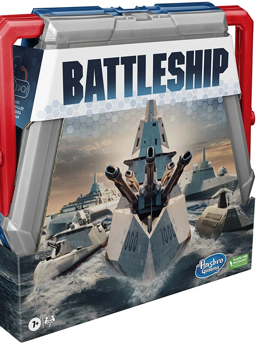 

Hasbro Super Battleship Two-player Battle Game Classic Edition Standard Edition Hand Model Male and Female Birthday Gift