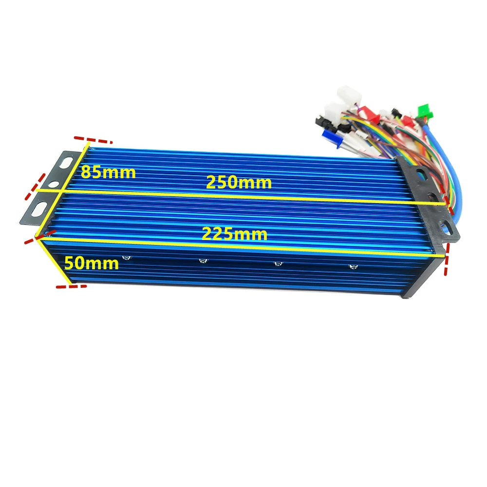 48V 60V 72V 1500W 2000W 3000W Brushless Controller 18mos 40A 45A 60A for Electric Bike/Tricycle/E-Scooter/Motorcycle/BLDC Motor