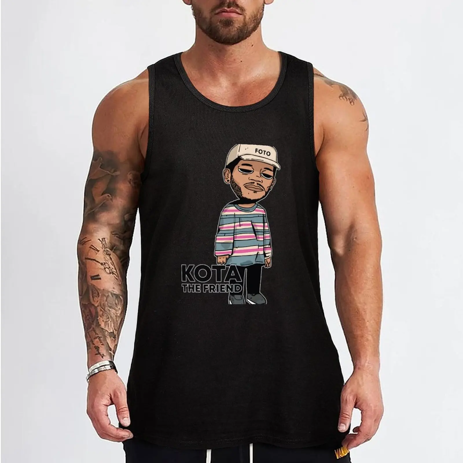 New KOTA Show The Friend American Tour 2021 Tank Top Men's gym articles Sports clothing gym t-shirts