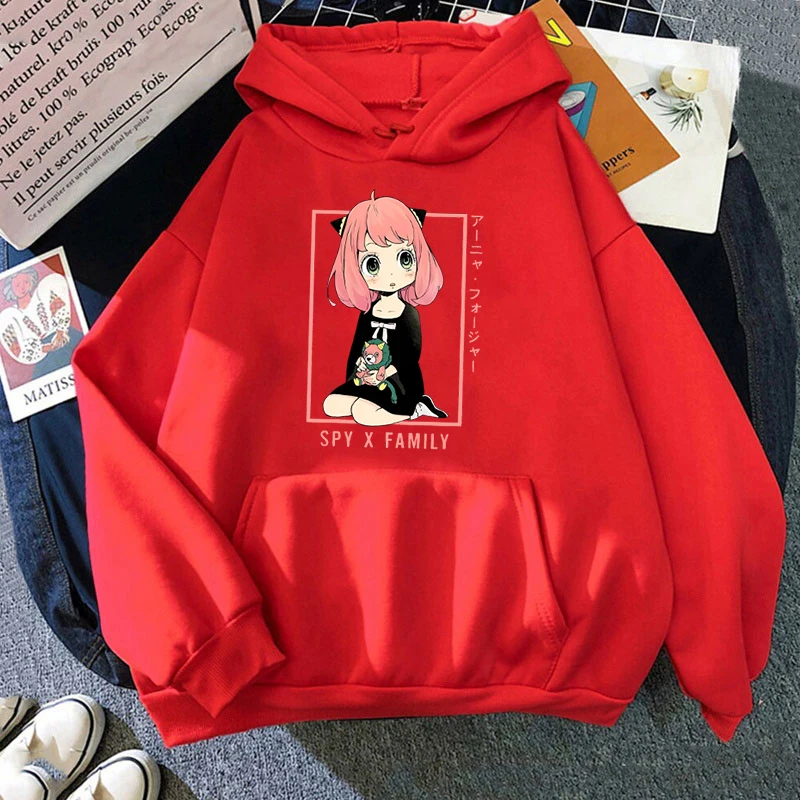 Fashion Men/Women Hoodie Anime Anya Forger Print Hoodie Casual Long Sleeve Sweatshirts Autumn And Winter Personality Pullover