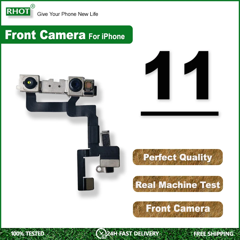 

100% Test Front Camera For iPhone 11 Camera Front Disassembled Sensor Flex Cable Assembly Replaceable For iPhone 11 Front Camera