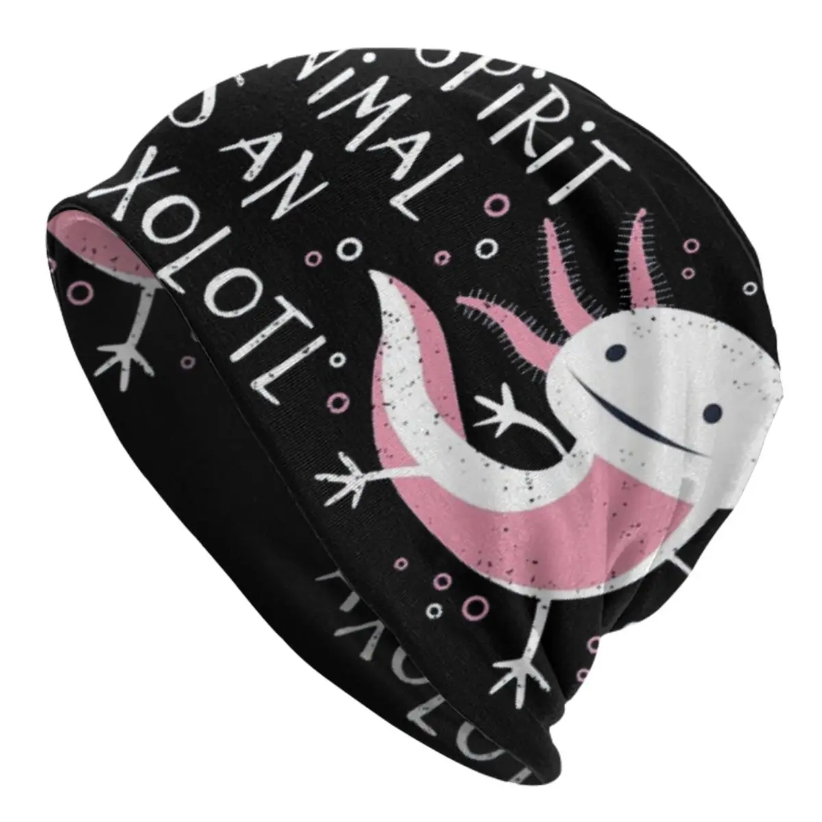 Cute Amphibian - My Spirit Animal Is An Axolotl Adult Beanies Caps Knitting Bonnet Hat Warm Fashion Autumn Winter Skullies Hats
