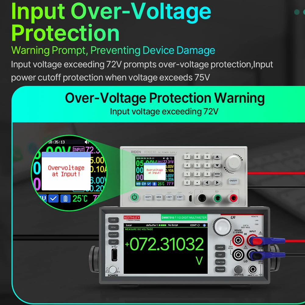 30A Direct Current Regulated Power Supplies 60V Voltage-stabilized Source1800W High Power Experimental Device 2.4inch LCD Screen