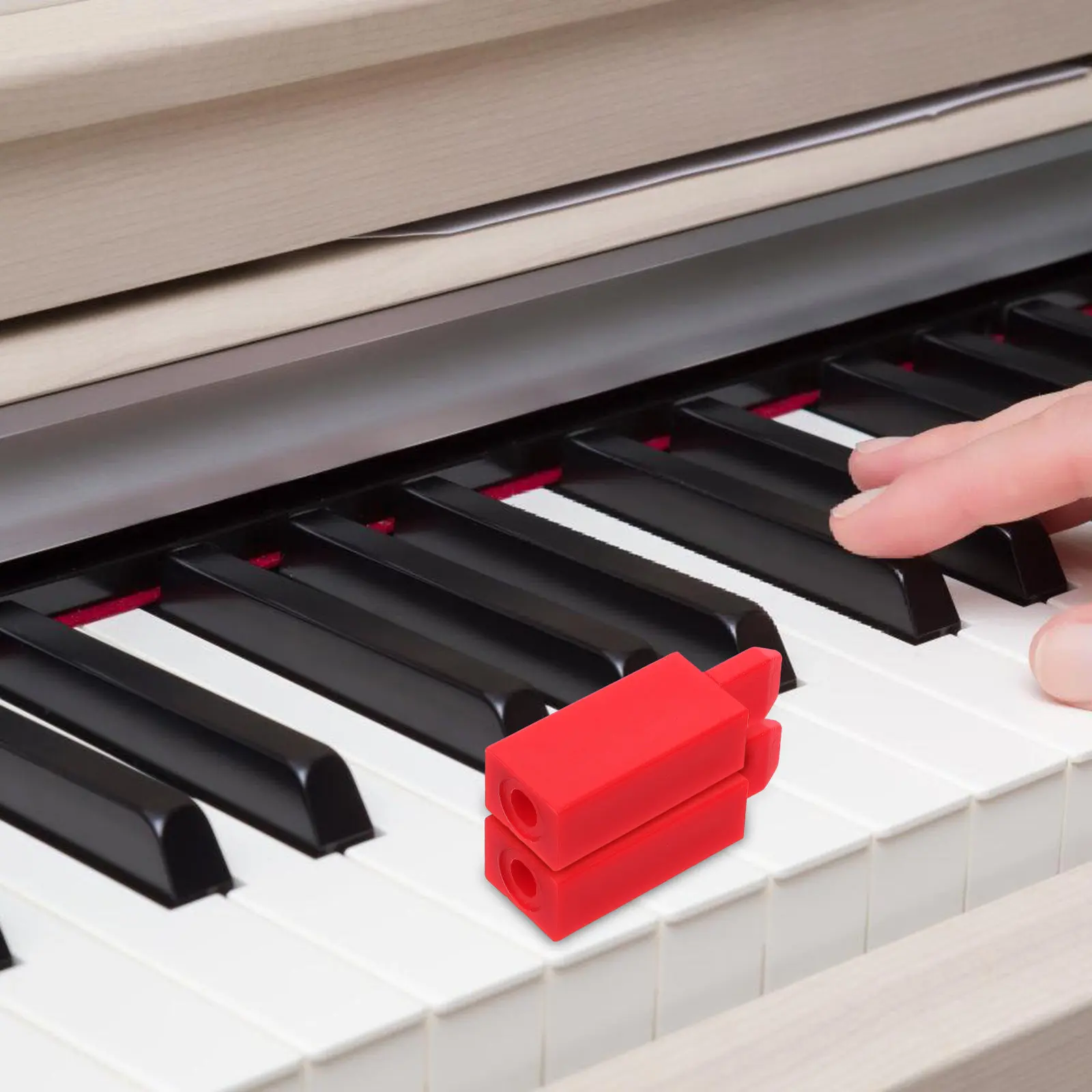 4Pcs Red Piano Tuning Plugs Kit 3.4-3.7mm Hole Fit for Quick Emergency Fixes Daily Tuning Piano Technician Tools Musical