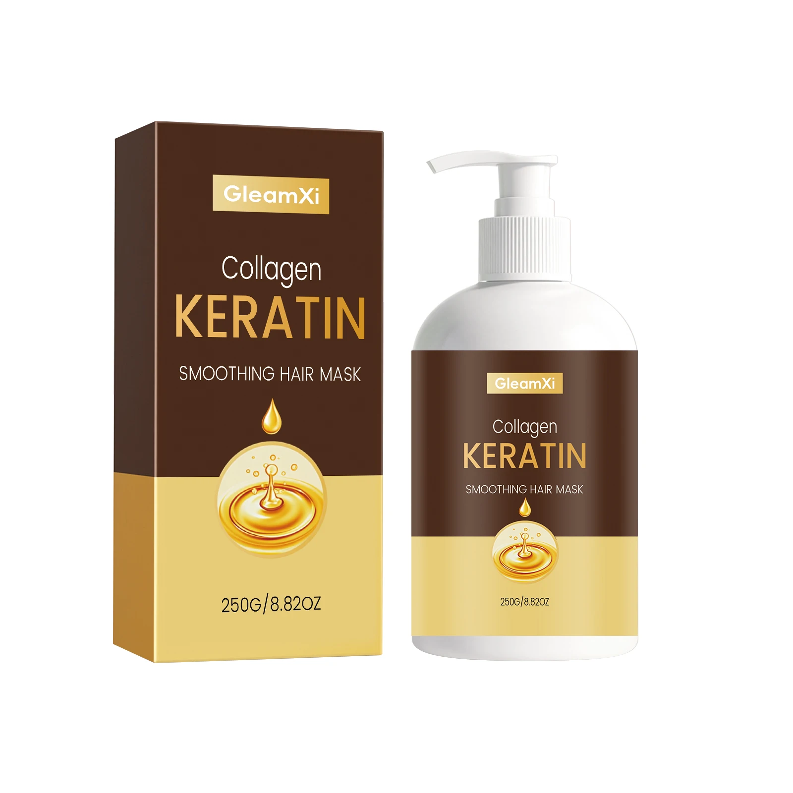 250g Collagen Hair Mask, Gentle, Soft and Smooth Hair Replenishes Hair Withnutrients, Maintaining Its Softness and Moisture