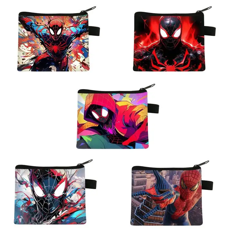 

Marvel Spider-Man Creative Coin Wallet Various Styles Metal Zipper Carrying Bag Boys and Girls Storage Bag Holiday Gift