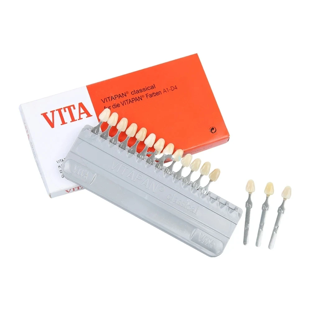 Dental Vita 16 Colors Tooth Model Colorimetric Plate Colorimetric tool Tooth Shape Design teeth whiting dental tool