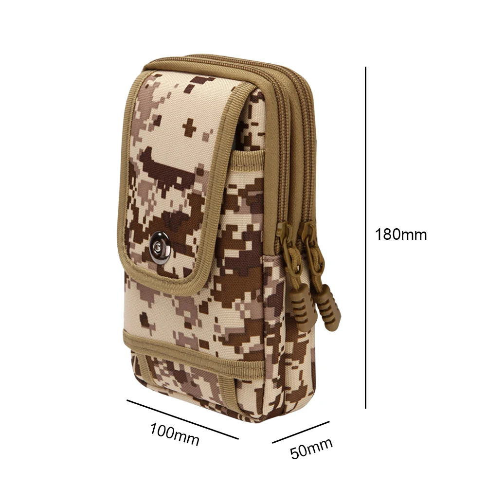 Molle Pouch Waist Bag Multifunction EDC Tool Bag Mobile Phone Case Hunting Key Earphone Gadget Organizer