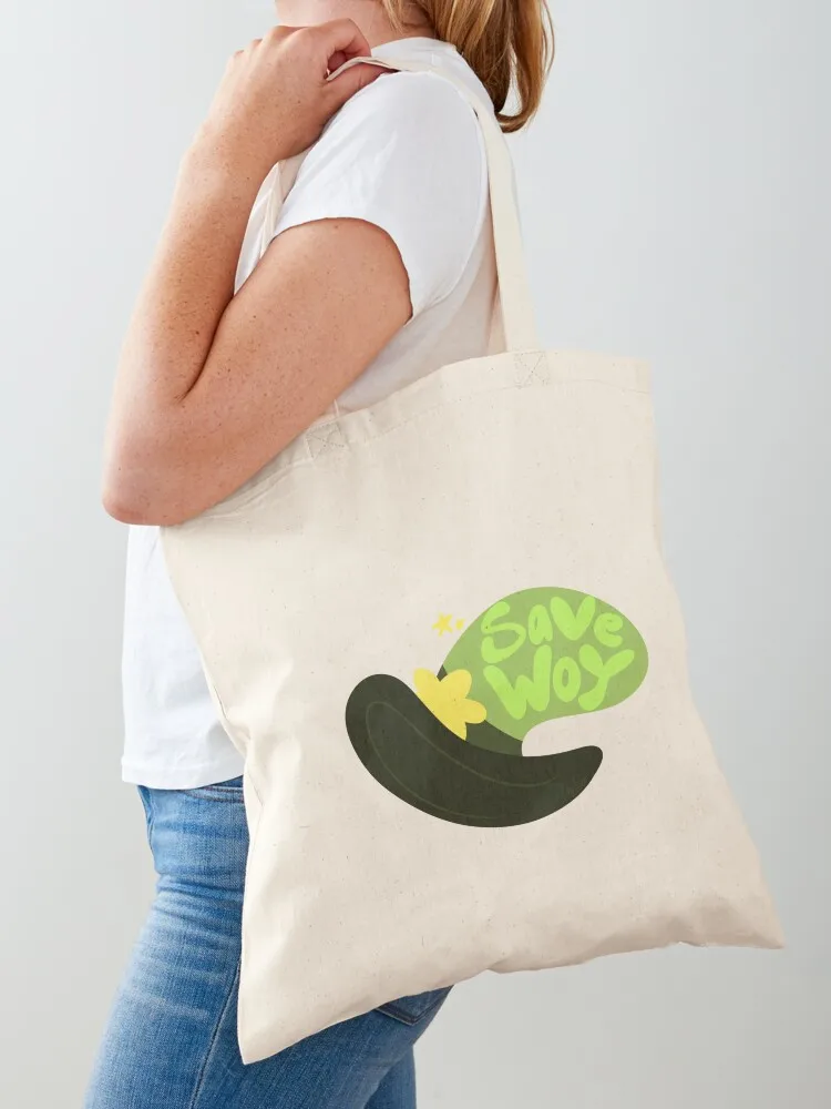 

Save WOY Tote Bag bag for beach supermarket folding bag shopper woman Canvas for women