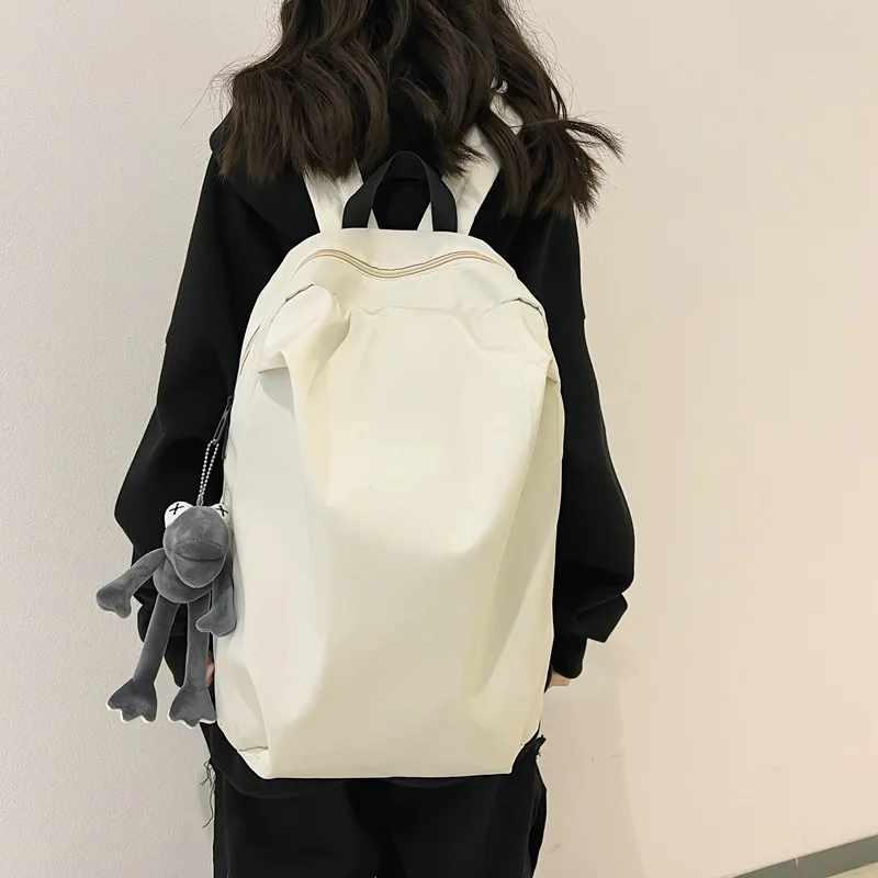 Schoolbags for men and women Korean version of high school students Hong Kong style Japanese backpack female simple shoulders