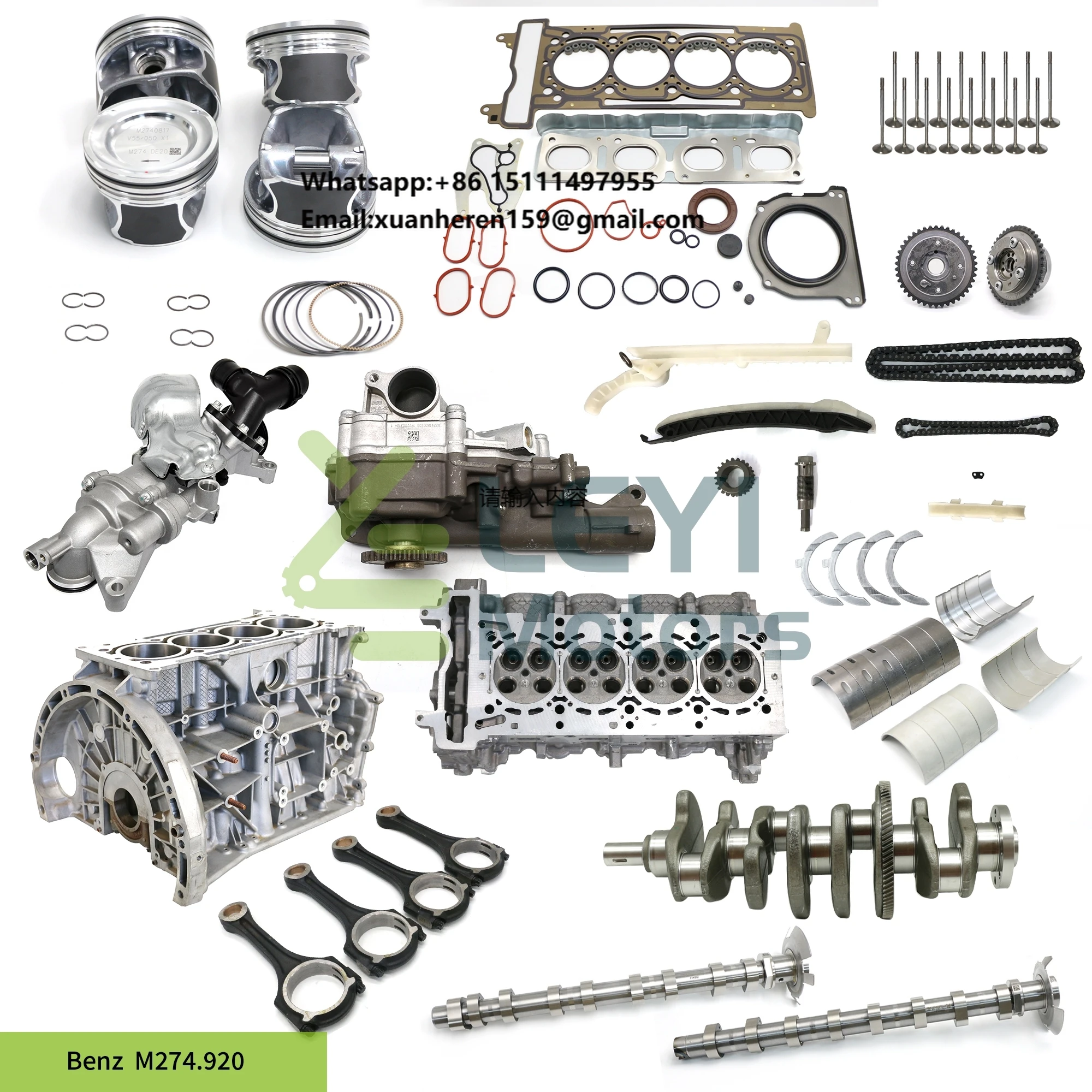 

Engine Part for Benz M274.920 2740301017 2740300817 A0029984750 A2700300020 A2740300101 A2741800200 A270010501 A2740100503