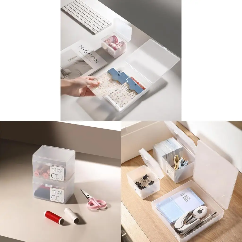  Game Card Box Playing Card Container Transparent Card Storage Packing Pokers Box