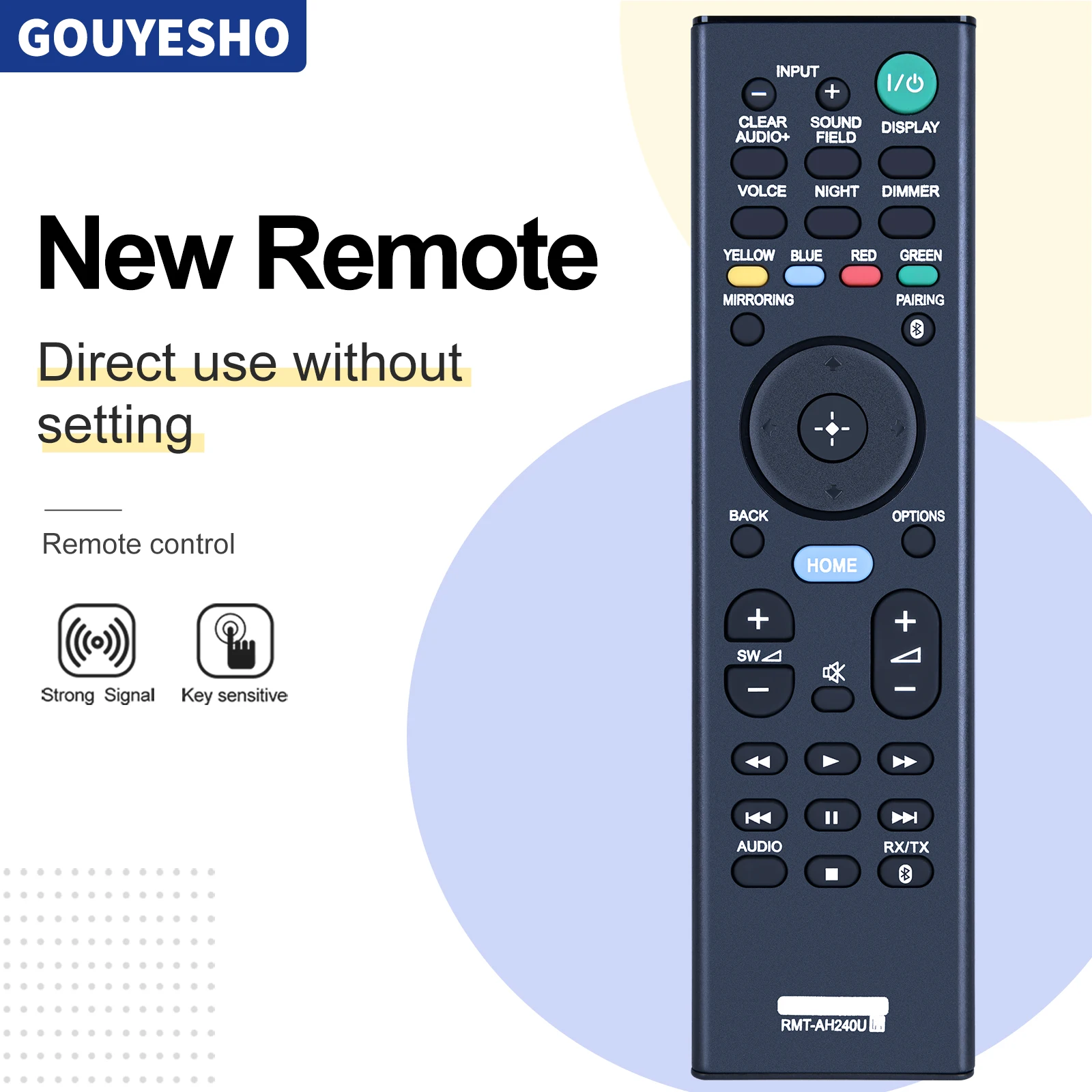 New RMT-AH240U Remote Control For Sony Home Theater HT-NT5 HT-CT790 HT-XT2