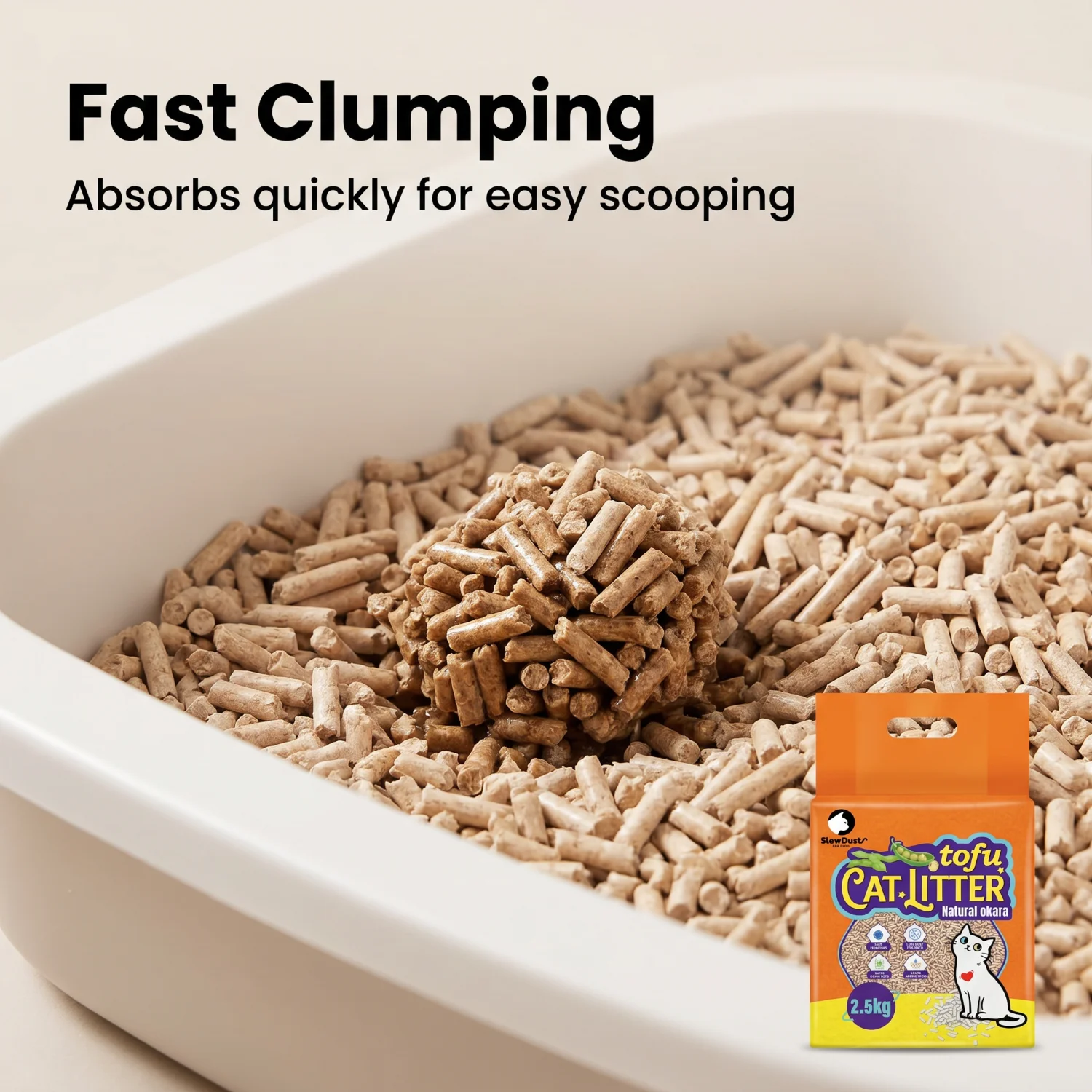 Arena Ecológica para Gatos a B - Tofu Cat Litter Flushable Natural Plant reseña y precio