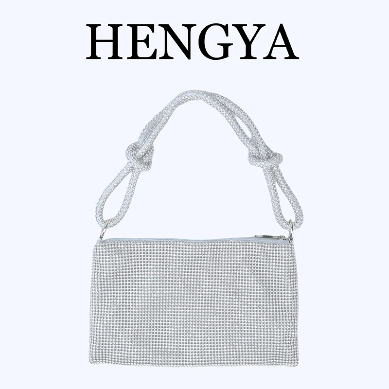 Nuevo bolso de mano con carácter a la moda para mujer, bolso de cena brillante, bolso para banquete, bolso de hombro tipo bandolera formal para