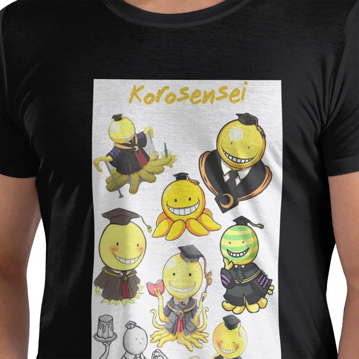 

Футболка Assassination Classroom Octopus Koro Sensei из 100% хлопка, мужские футболки большого размера, мужские футболки с круглым вырезом и коротким рукавом, S-6XL