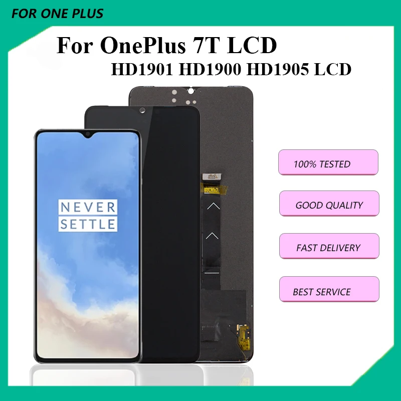 

Original AMOLED For OnePlus 7T LCD Display Touch Screen Digitizer Assembly Replacement For HD1901 HD1900 HD1905 LCD Display