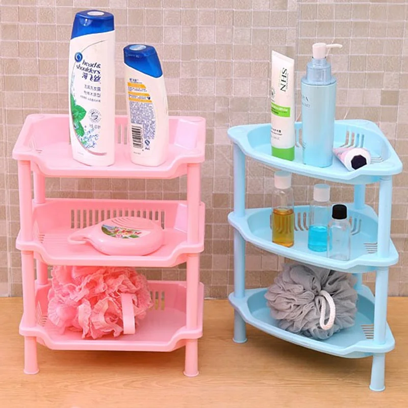 Bathroom Corner Storage Holder Shelves Organizer Kitchen Floor Tripod Toilet Tissue Towel Rack Shelf Bathroom Accessories