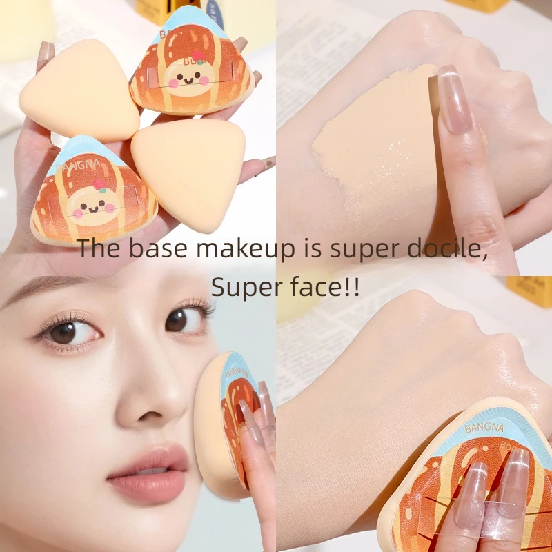 Super Miękka, Niechłonna Gąbka do Makijażu w Kształcie Croissant, Blender do Podkładu, Elastyczna Puszka do Makijażu, Narzędzie do Aplikacji Kosmetyków