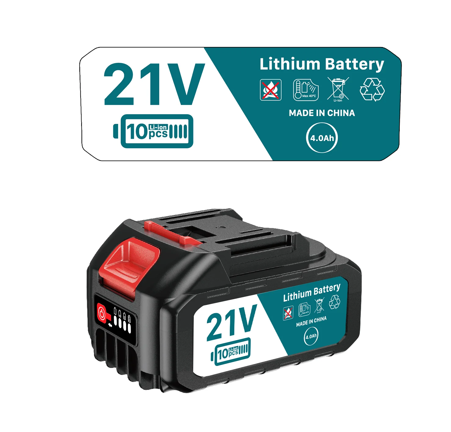 

Lithium Ion Rechargeable Battery 2.0Ah 4.0Ah 5.0Ah Replacement Li-ion Battery For Makita Electric Power Tools 18V 21V