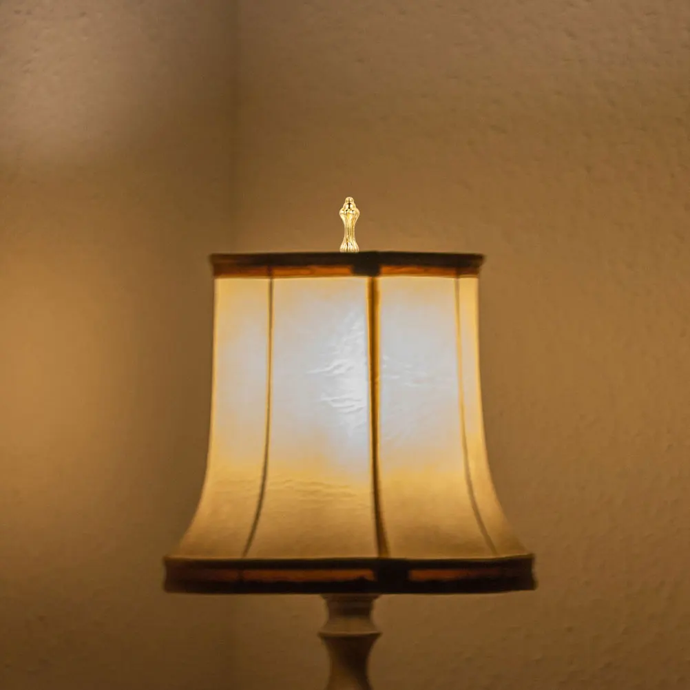 

6pcs Lamp Accessories Gold Finial Cap Knob For Lamp Shade Replacement Crystal Topper Repair Parts Harp Finial Compatible