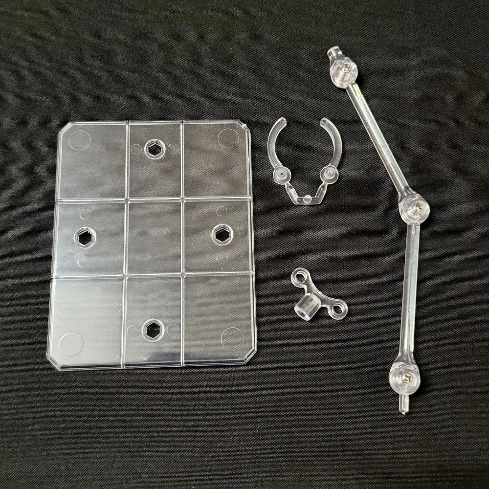 Transparent Action Figure Display Stand Assembly Rack Action Figure Base Movable PVC Figure Stand for HG 1/144 Cinema Game