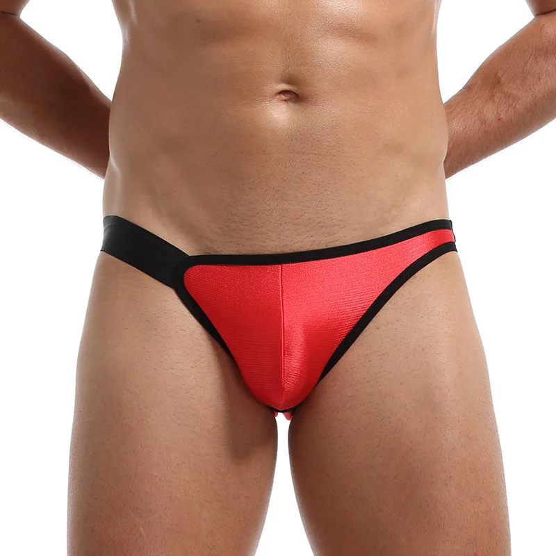 Men's Panties Nylon Three-dimensional U Convex Pouch Briefs Elastic Underwear New Sexy Ice Silk Youth Shorts