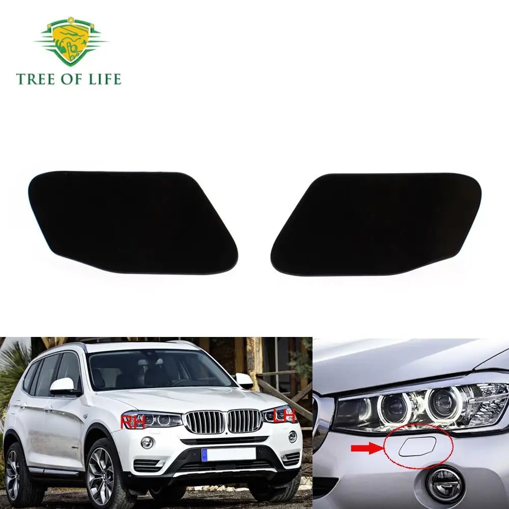 

For BMW X3 F25 Series 2014 2015 2016 Front Headlight Washer Nozzle Cover Headlamp Water Spray Jet Cap