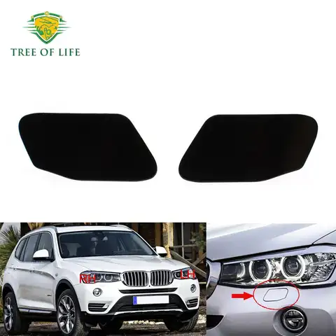 BMW X3 F25 시리즈 2014 2015 2016 전면 헤드 라이트 와셔 노즐 커버 헤드 램프 워터 스프레이 제트 캡