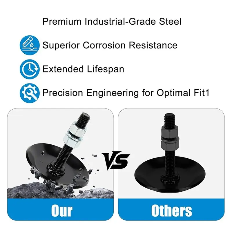 N84r resistente para polaris ranger rzr sportsman atv/utv skid shoes-peças de reposição de arado de neve (substitui 2873423, 2877245-2-pac