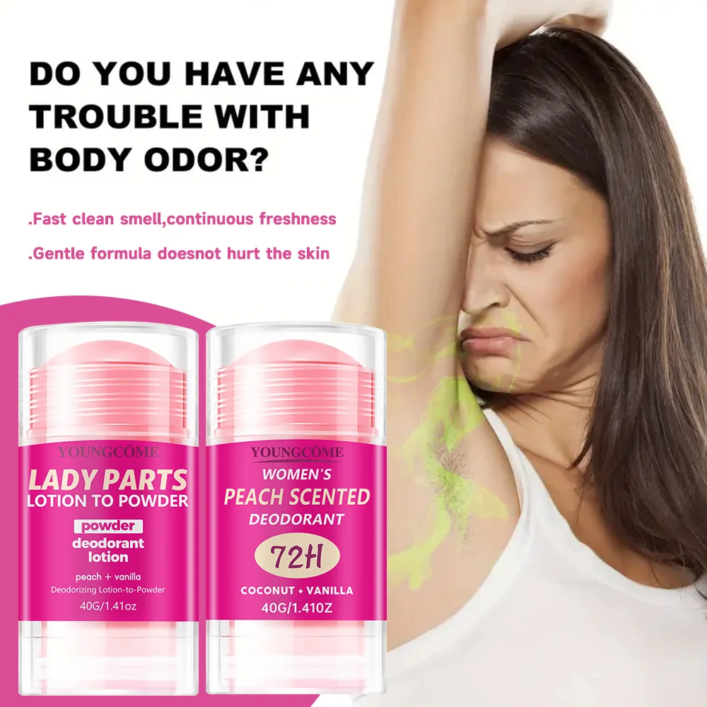 Körpergeruchsentferner Antitranspirant Stick Pfirsich Deodorant Achselentfernung für Frauen Mann Honig Pfirsich Stick Deodorant Stick 40g – Detail 6