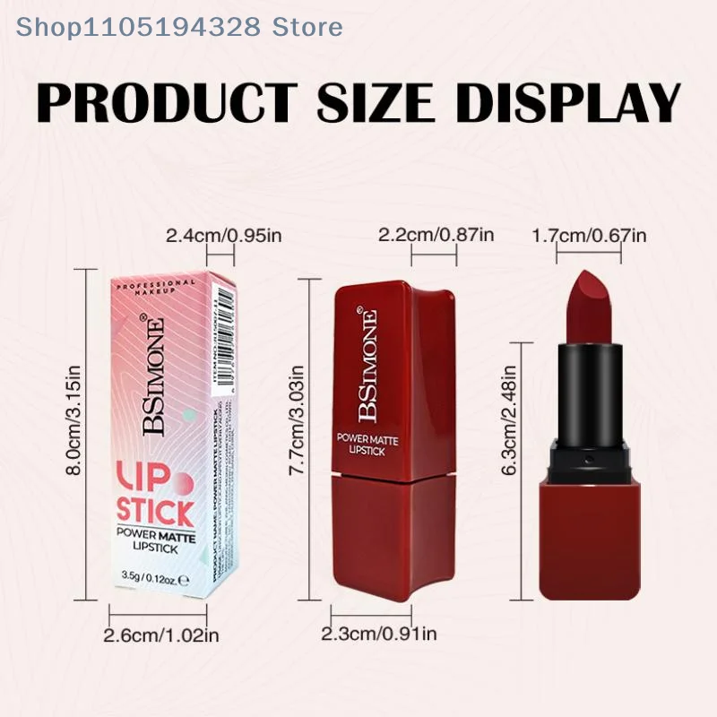 [MP]Waterproof Moisturizing Long-Lasting Velvet Matte Lip Gloss Red Lip Tint Makeup Advanced Matte Finish For All Skin Types